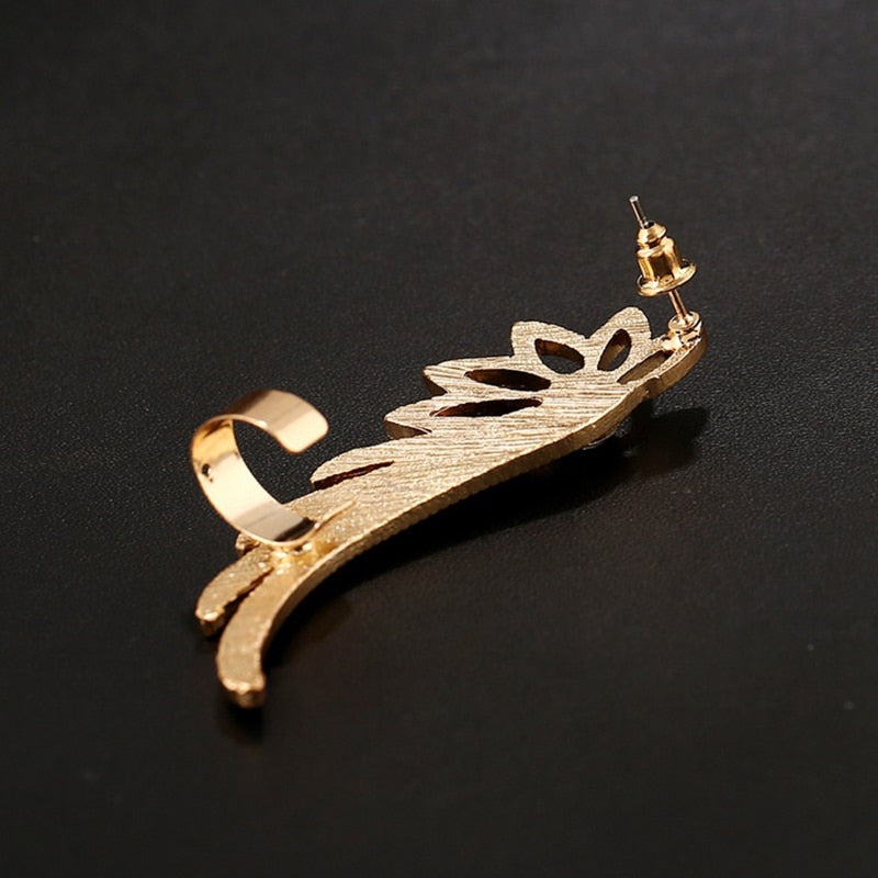 BowLift | Fashion Alloy Feather Ear cuff Clip on Earrings