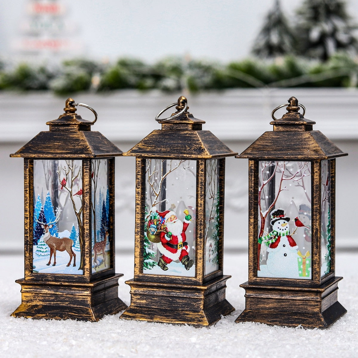 BowLift | Holiday Christmas Noel Snowman Lantern