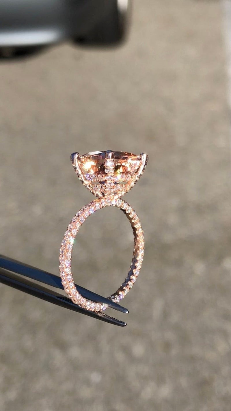 BowLift | Luxury Fashion Rose Gold Filling Inlaid Zircon Crystal Wedding Rings