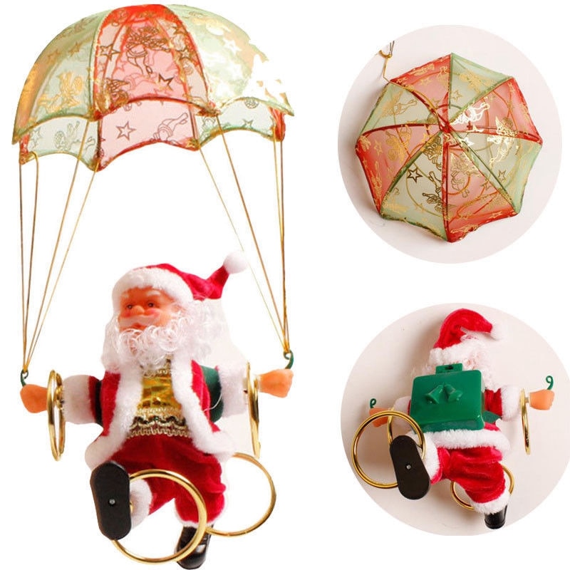 BowLift | Electric Santa Claus Parachute Christmas Toy
