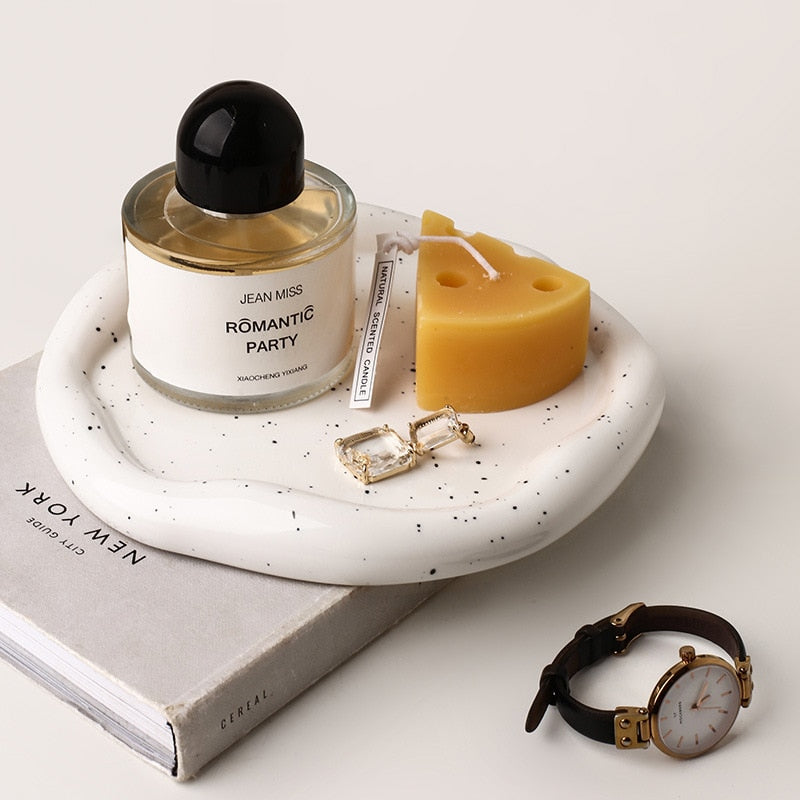 BowLift | Cookies & chrome-plated ceramic tray and bowl