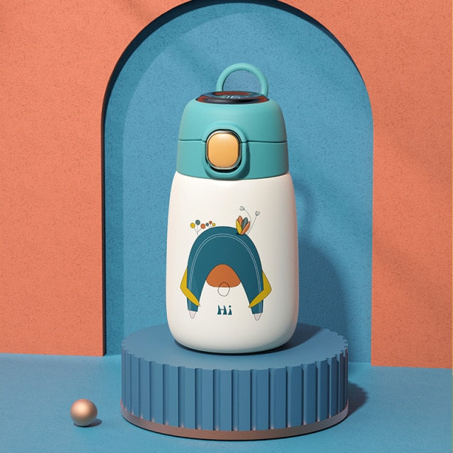 BowLift | Cartoon Kids Temperature Display Thermos Bottle