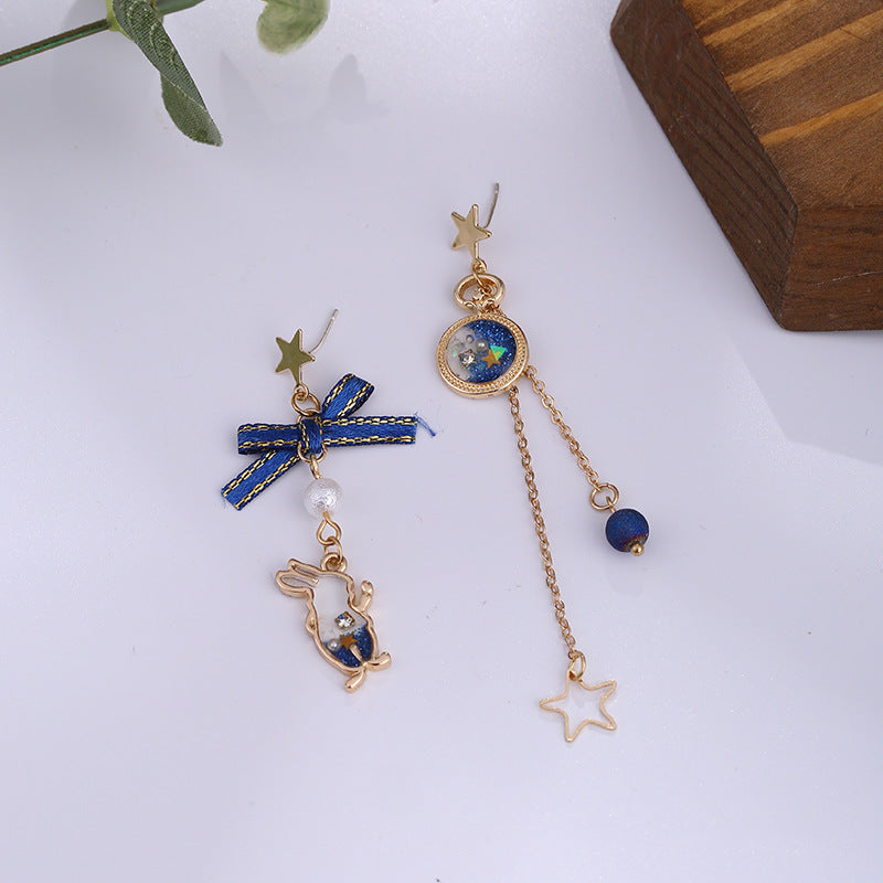 BowLift | Japanese Style Cute Blue Rabbit Clip on Earring