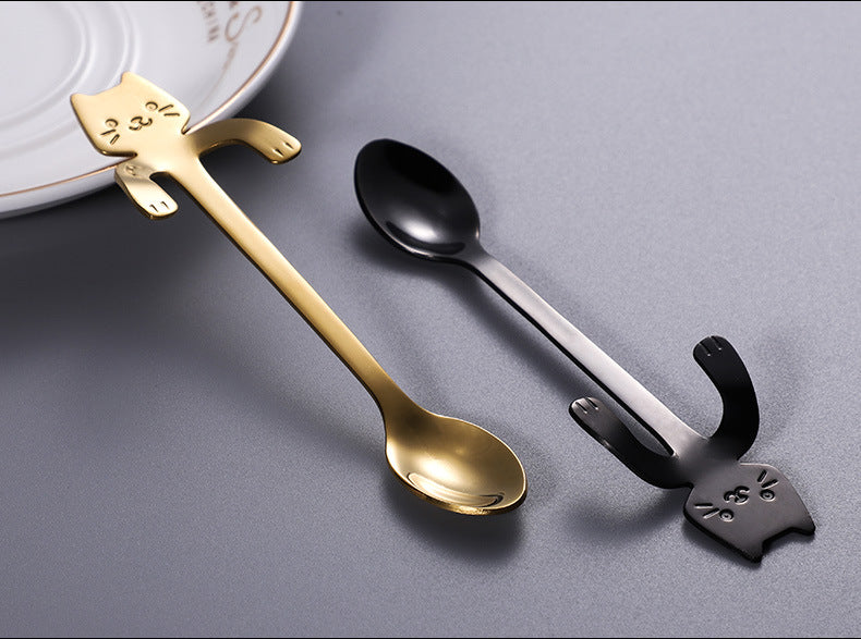 BowLift | Cute Cat Long Handle Tea Spoon