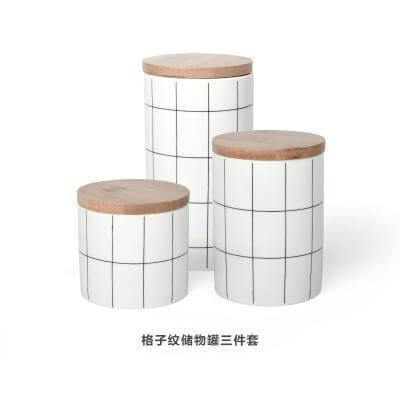 BowLift | Ceramic Bamboo Cover Kitchen Food Container