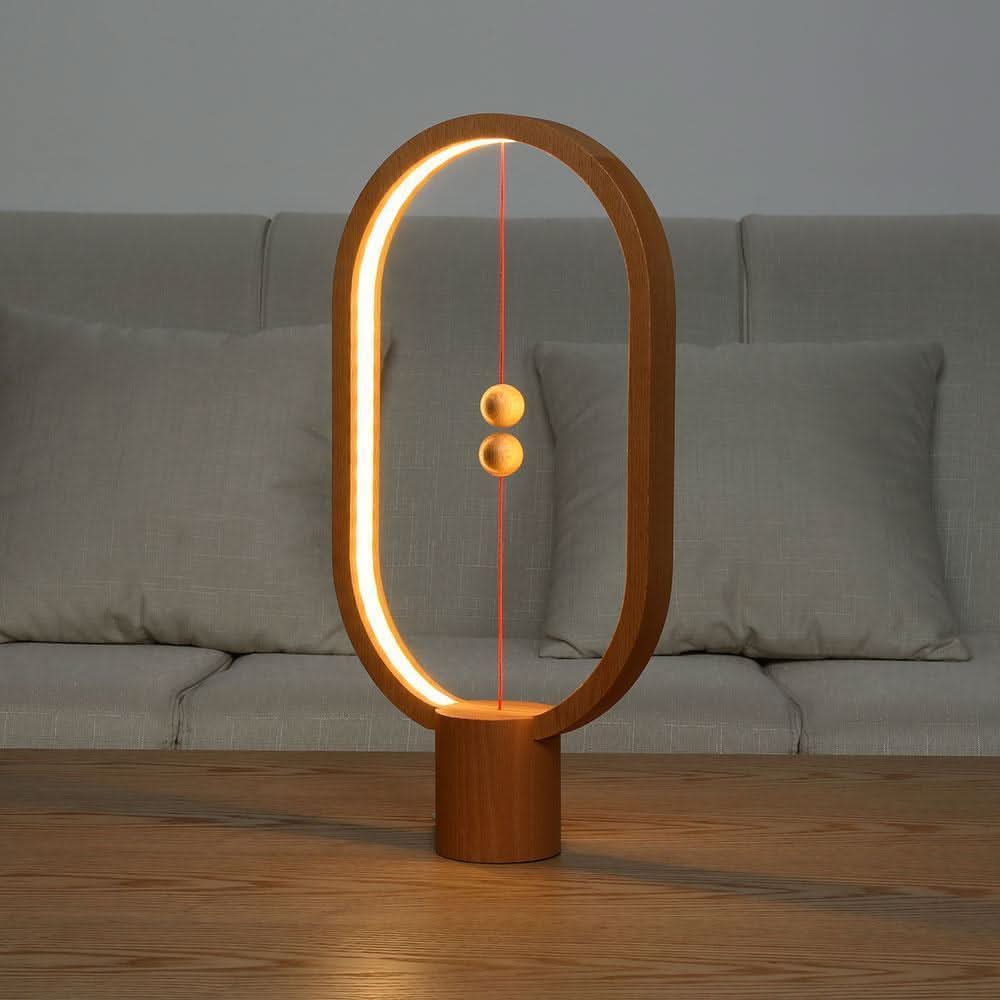 BowLift | Wood LED Table Lamp with Magnetic Switch