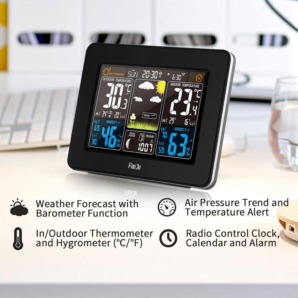 BowLift | Personal Home Weather Station | Wireless Indoor/Outdoor Temperature & Humidity Monitor for Accurate Weather Forecasting