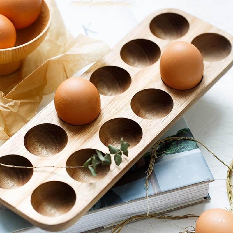 BowLift | Wooden Japanese Style Egg Storage Box