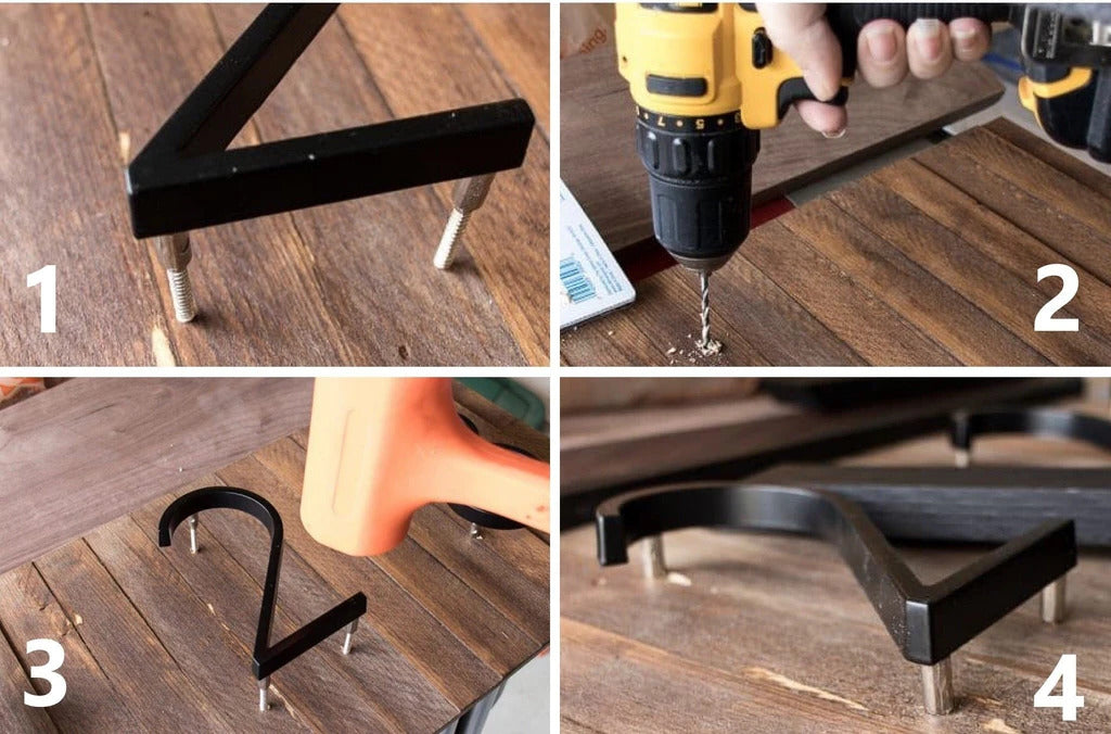 BowLift | Royelux Modern House Numbers - Stainless Zinc Alloy, Black Finish, 5" High