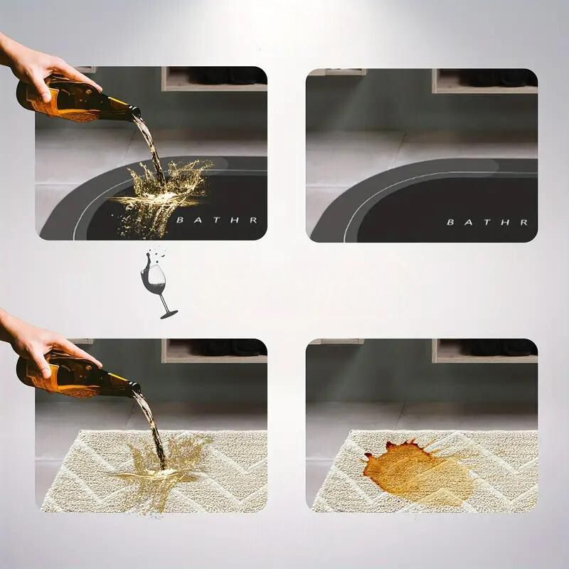 BowLift | Bath Mat Quick Dry Non Slip Bathroom Rug