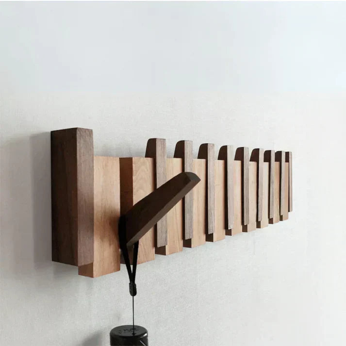 BowLift | HarmonyCoat Piano Wood Coat Rack – Decorative Hooks for Hall and Living Room
