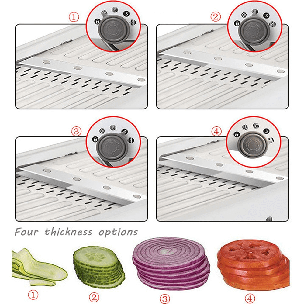BowLift | Adjustable Stainless Steel Manual Vegetable Slicer Cutter