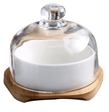 BowLift | Ceramic Glass Lid Snack Plate