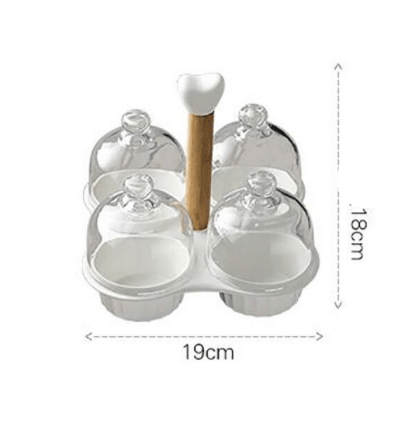 BowLift | Ceramic Glass Lid Snack Plate