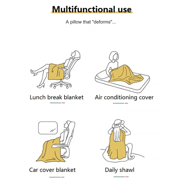 BowLift | Cozy Dreams Mini Monster Quilted Pillow Blanket