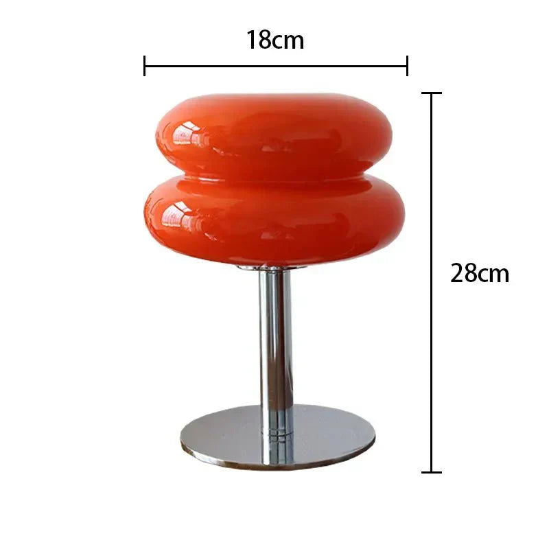 BowLift | Retro Macaron Table Lamp made of colored glass