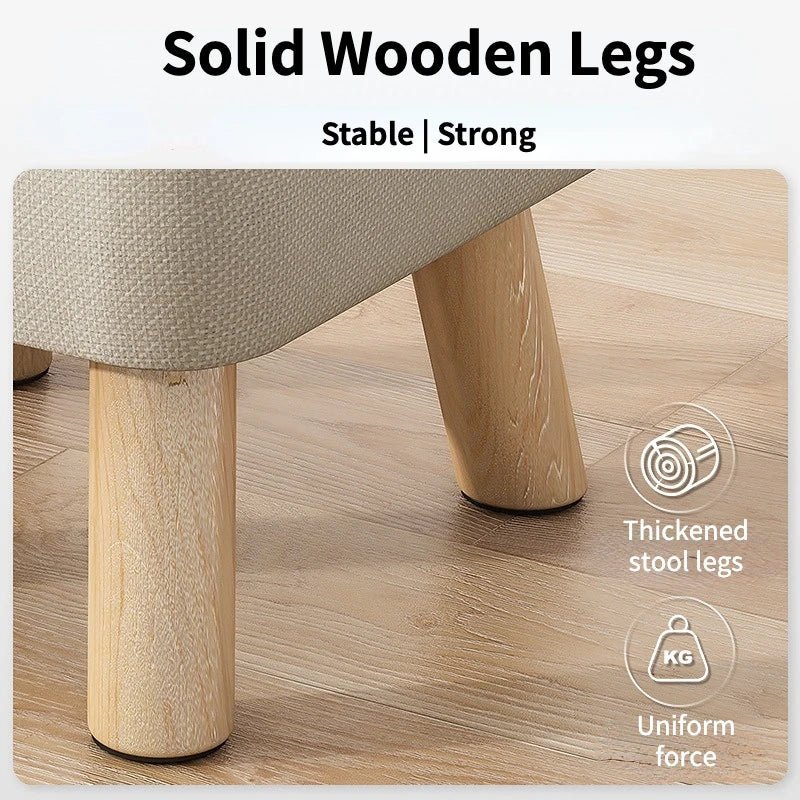 BowLift | Padded ottoman stool in retro style in pastel colors