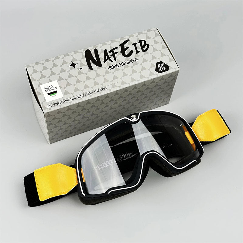 BowLift | RETRO RIDE GOGGLES – Vintage Motorcycle Eyewear with 100% UV Protection