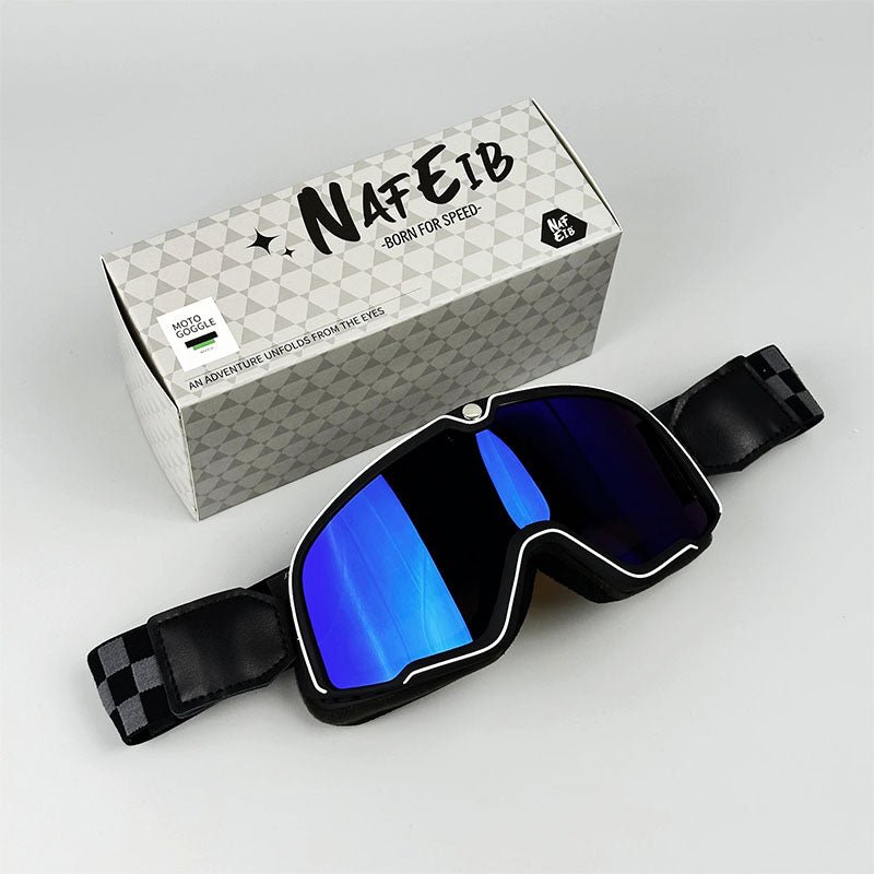 BowLift | RETRO RIDE GOGGLES – Vintage Motorcycle Eyewear with 100% UV Protection