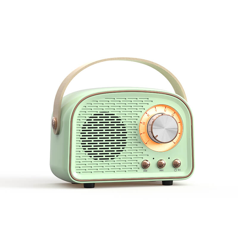 BowLift | Retro Round Radio Bluetooth Speaker | Wireless | Portable | Stylish Sound for Home & On-the-go