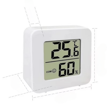 BowLift | Indoor LCD Digital Thermometer and Hygrometer with Temperature and Humidity Sensor
