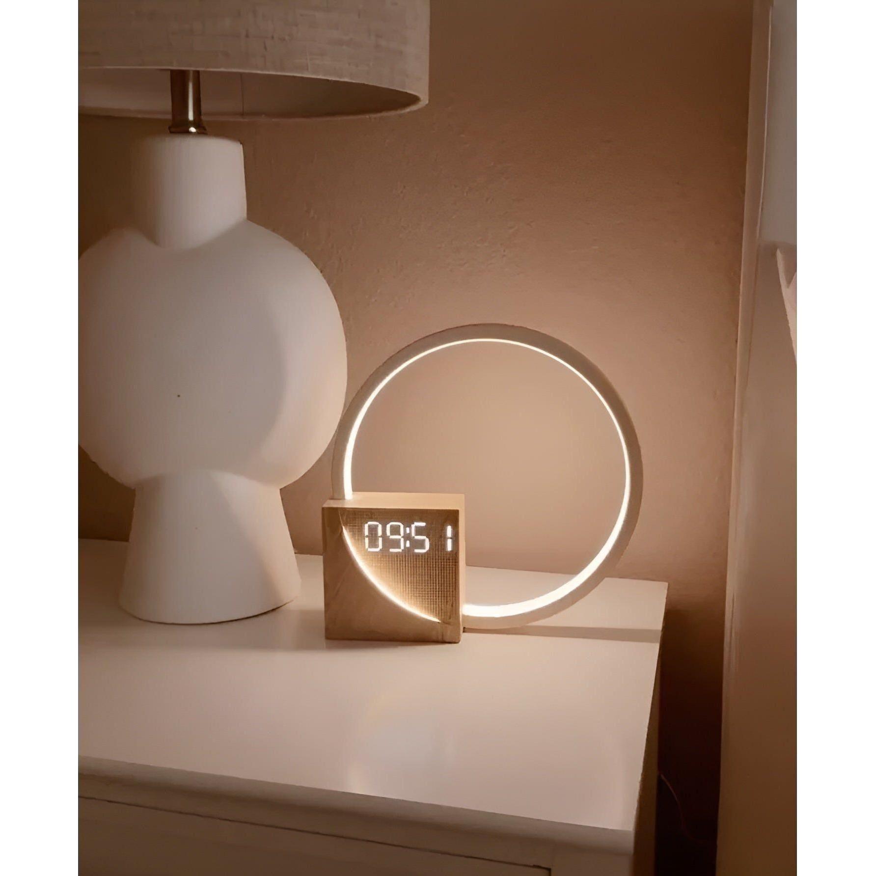 BowLift | Smart Snooze – Sunrise Simulation Alarm Clock with Dimmable Touch Lamp & Soothing Sounds