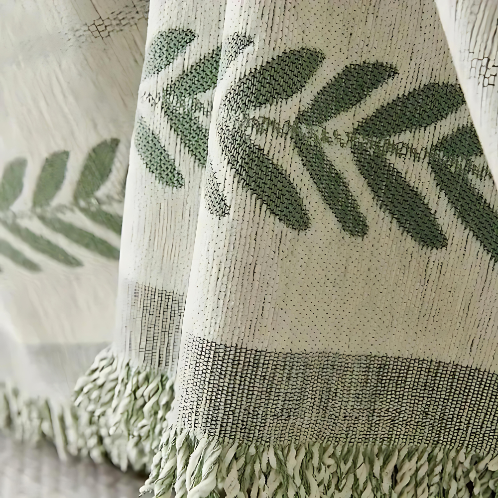 BowLift | Rustic Cotton Tassel Sofa Cover