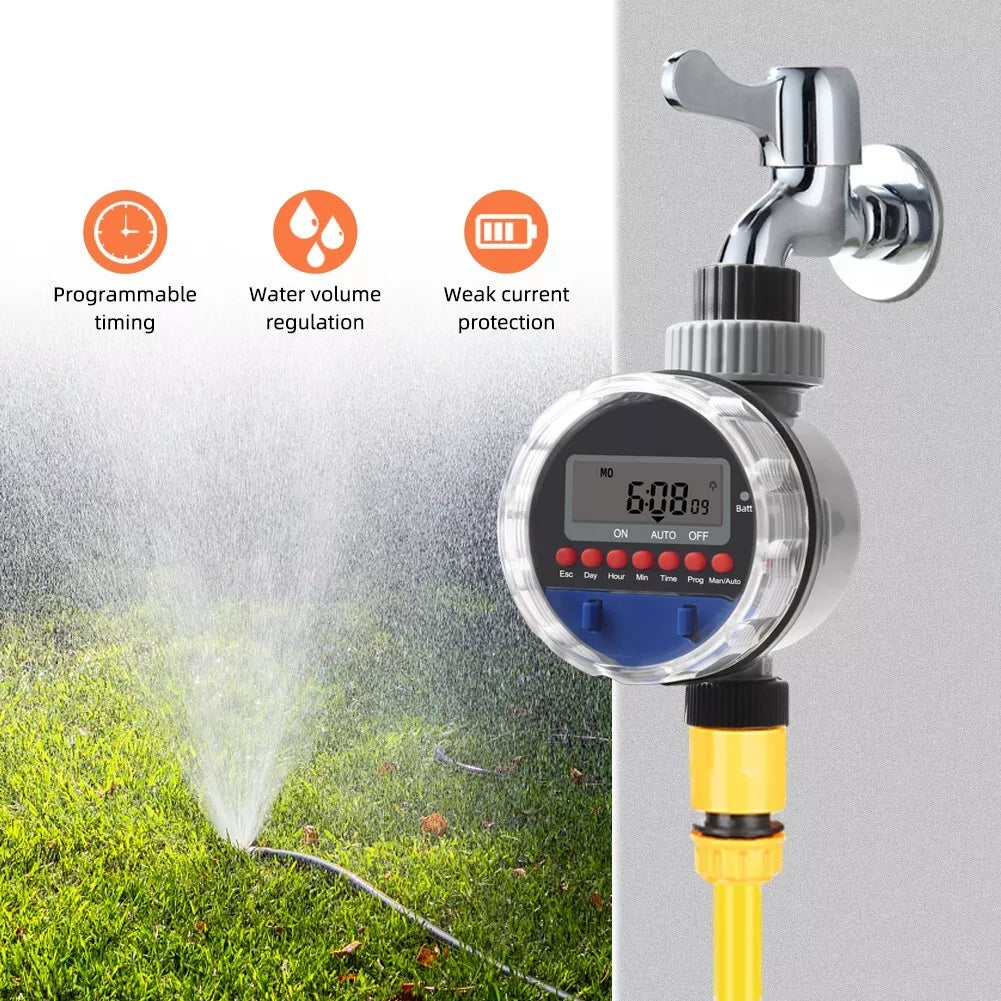 BowLift | Digital irrigation clock with LCD display – Automatic garden irrigation for plants
