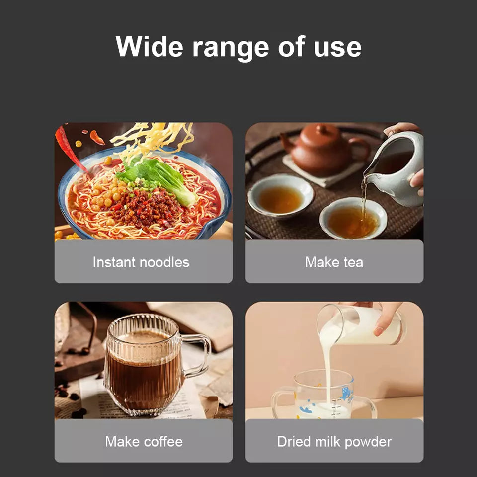 BowLift | Electric Kettle | 1.8L, 3000W, Rapid Boil, Auto Shut-Off & Borosilicate Glass for Tea, Coffee & Instant Meals