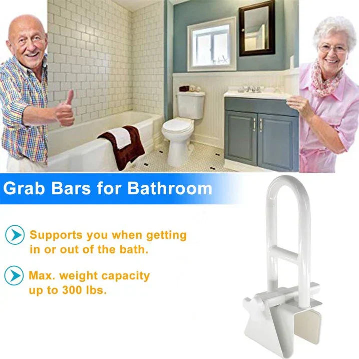 BowLift | Bathtub Safety Grab Bar for Seniors & Mobility Support – No Drill, Secure Bathroom Handle