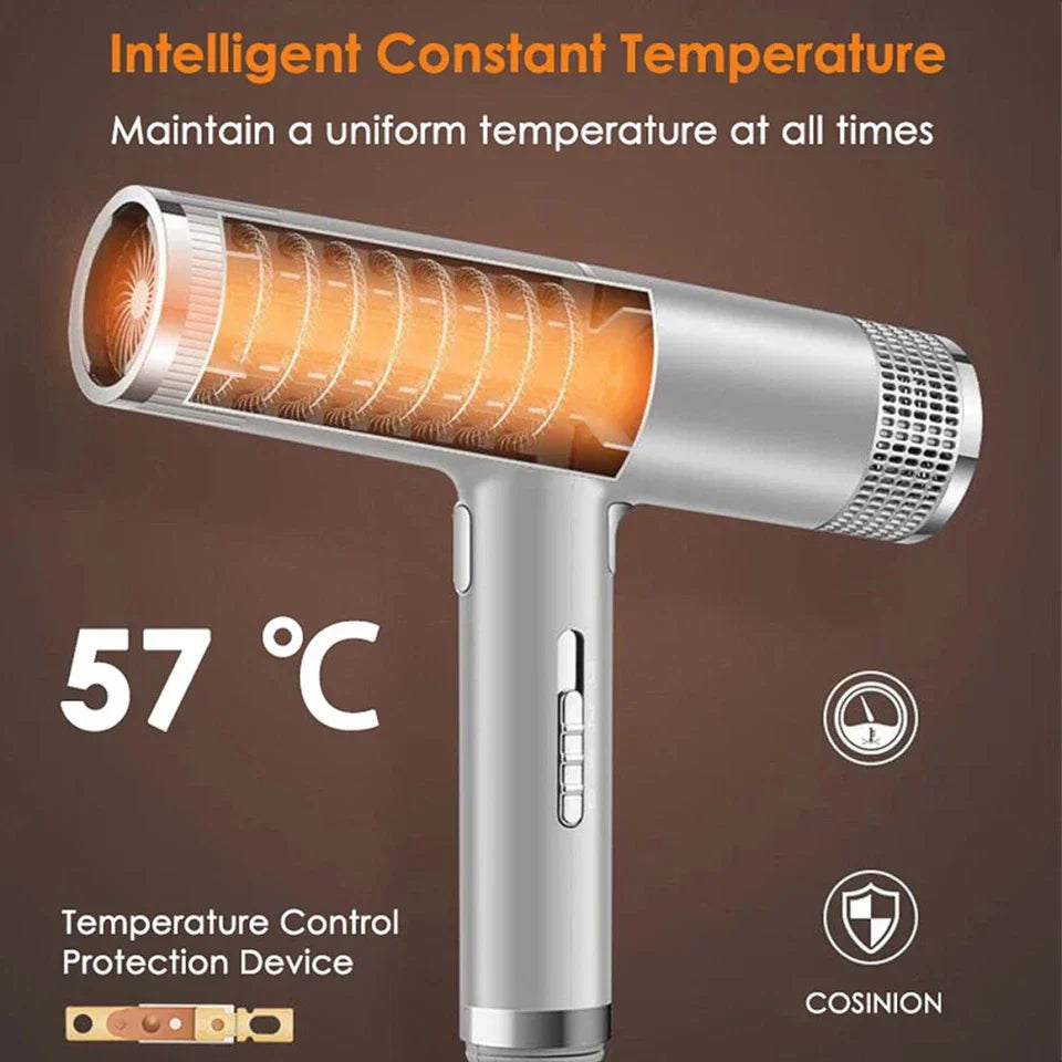 BowLift | Professional Ionic Hair Dryer | 700W, Ceramic Technology & Adjustable Speeds for Frizz-Free, Shiny Hair at Home