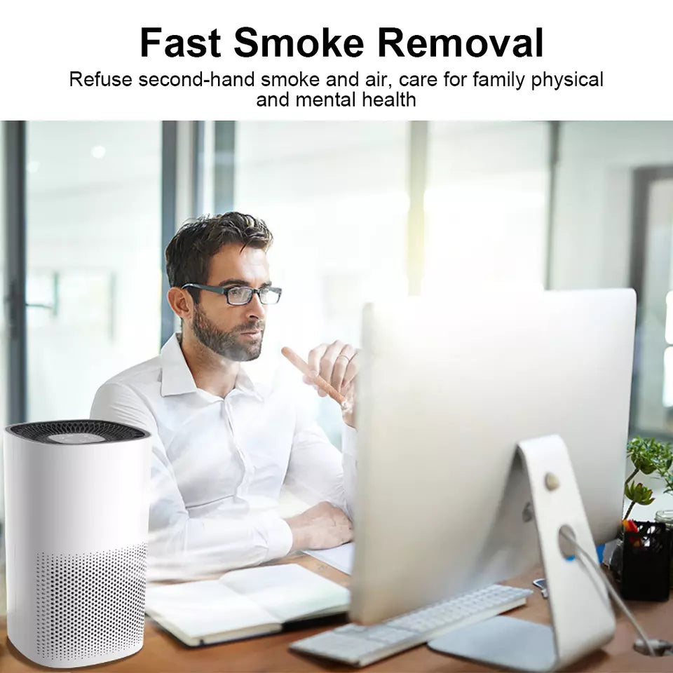 BowLift | Compact Air Purifier | True HEPA Filter, Ultra-Quiet & Ideal for Small to Medium Rooms