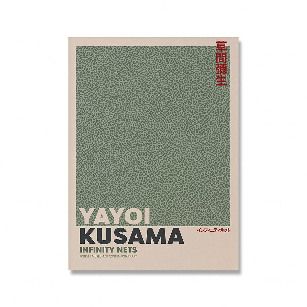 BowLift | Sage Green Matisse Yayoi Kusama Exhibition Poster