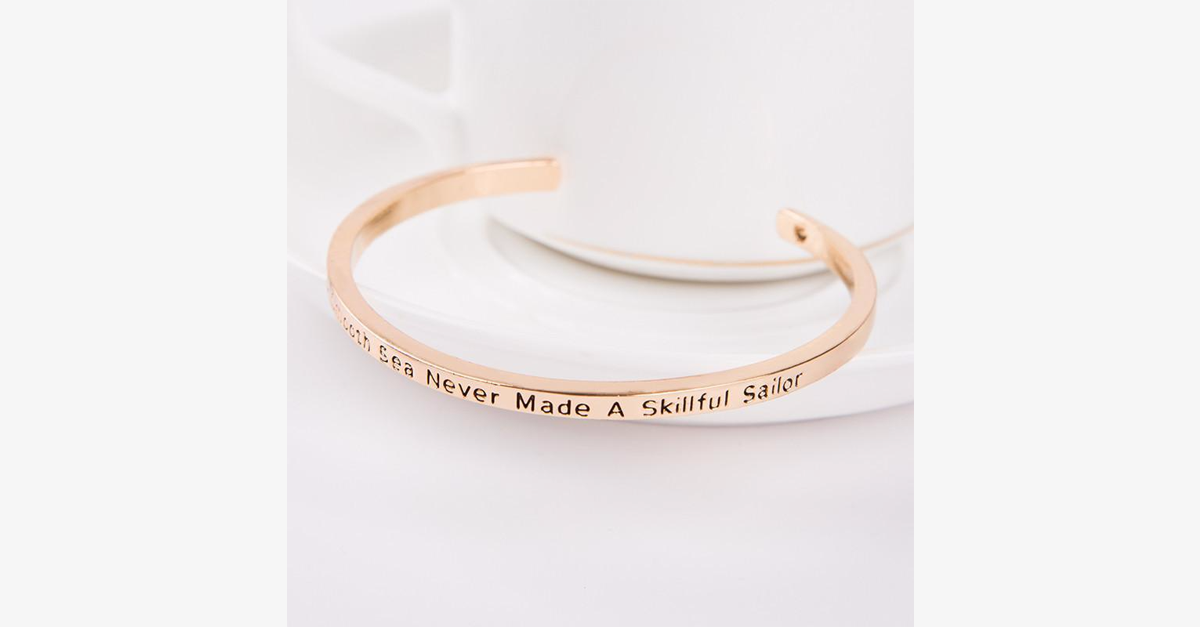 BowLift | A calm sea has never made a skilled sailor Bracelet