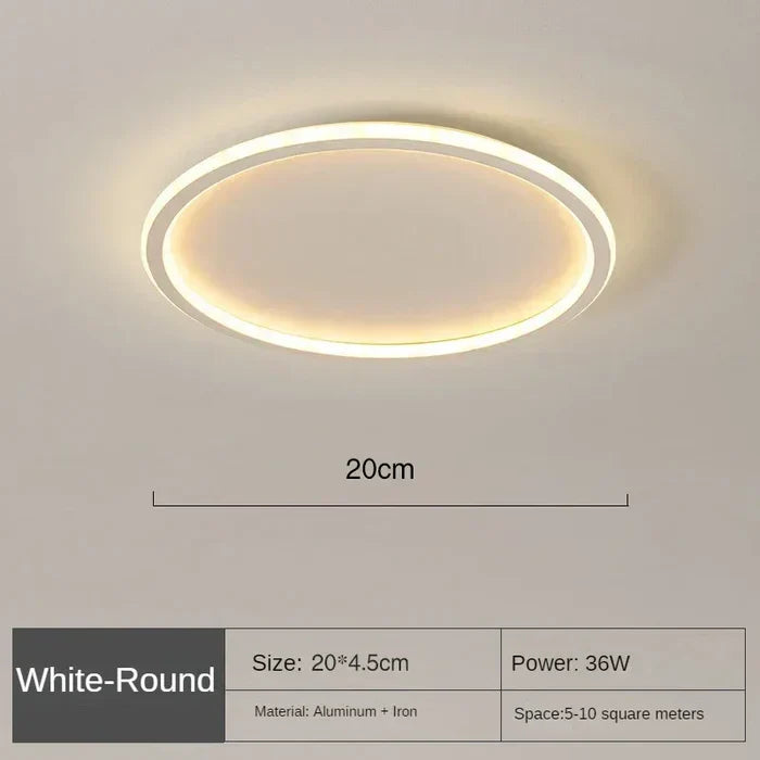 BowLift | Scandinavian Round Ceiling Lamp - AuroraSphere