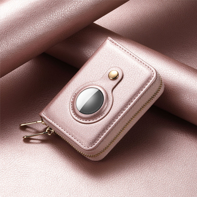 BowLift | Intelligent AirTag-Zip RFID Leather Wallet