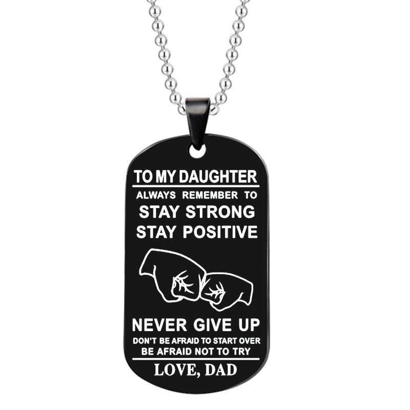 BowLift | English Alphabet Stainless Steel Necklace