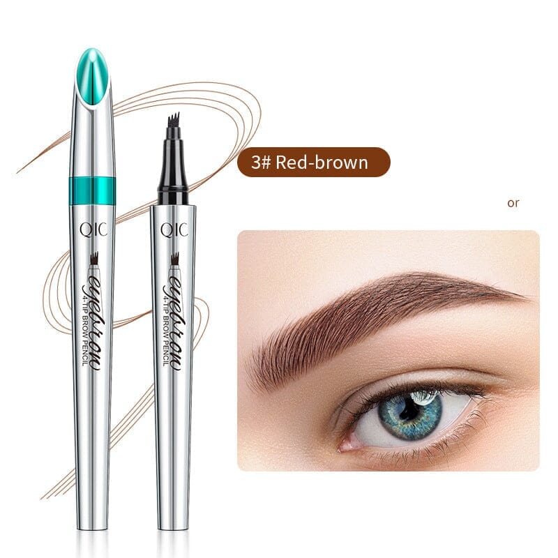 BowLift | Waterproof 3D Microblading Eyebrow Pencil with 4 Fork Tips
