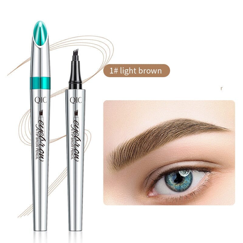 BowLift | Waterproof 3D Microblading Eyebrow Pencil with 4 Fork Tips
