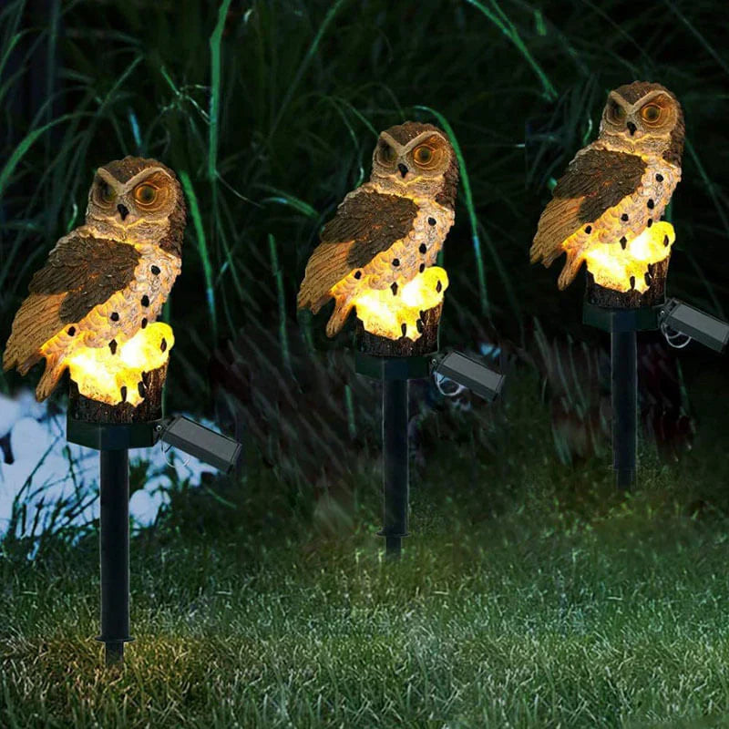 BowLift | Solar powered Owl Garden Lamp - OwlGlow