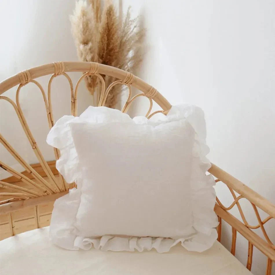 BowLift | Soft Linen Ruffle Pillowcase