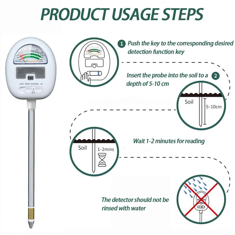 BowLift | 4-In-1 Smart Soil Meter for Precise Plant Care Monitoring