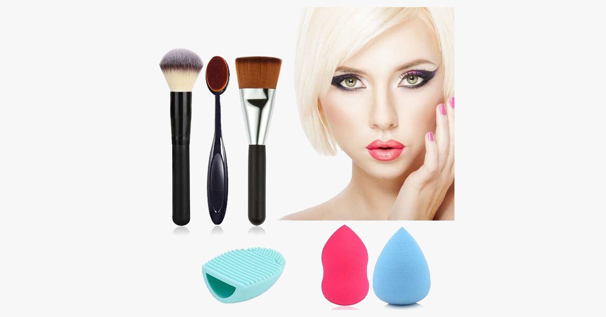 BowLift | 6-piece Brush-Sponge Combo – Making Makeup Mixing Easy