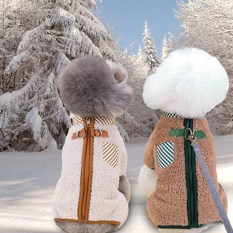 BowLift | Cozy dog coat with D-rings