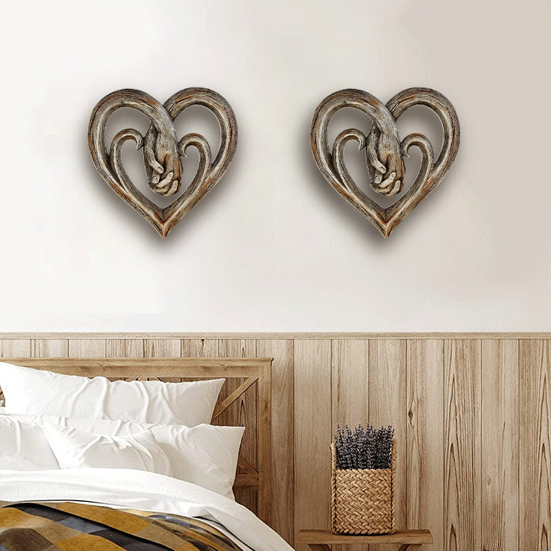BowLift | Resin Grape Vine Heart Shaped Handprint Ornament