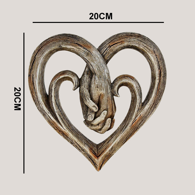 BowLift | Resin Grape Vine Heart Shaped Handprint Ornament