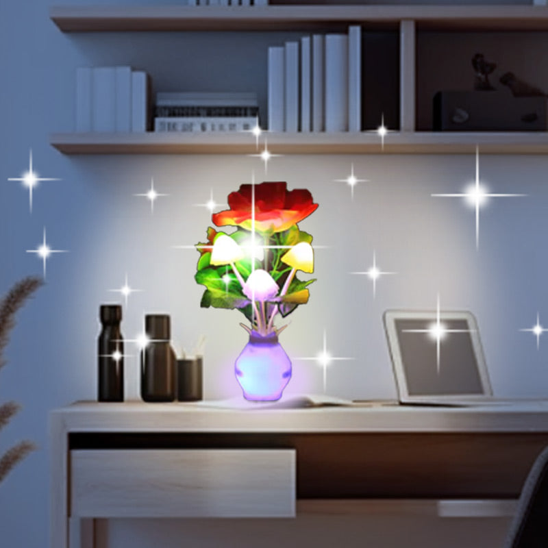 BowLift | LED night light in the form of simulated flowers with intelligent control for the bedroom