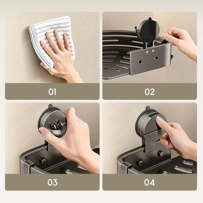 BowLift | 2PCS Wall Mounted Bathroom Organizer with Suction Cup