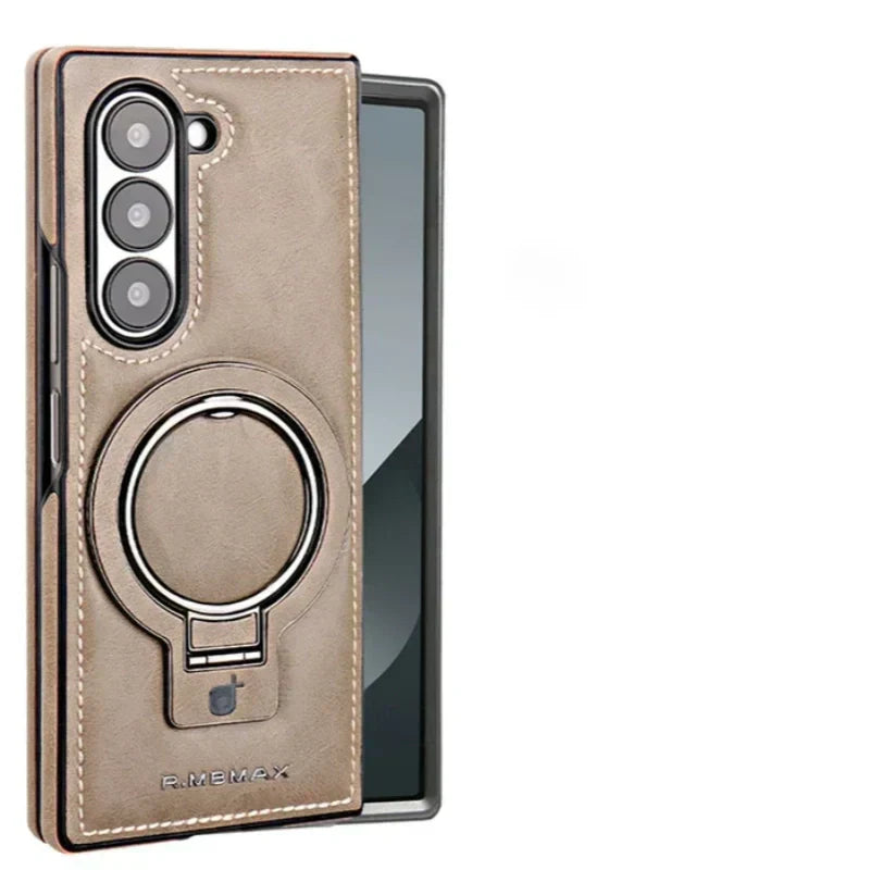 BowLift | Premium PU leather magnetic case with stand for Samsung Fold 3/4/5/6