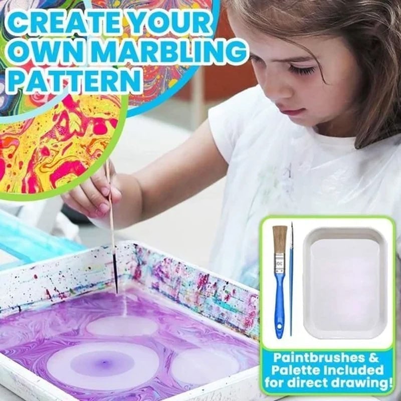 BowLift | Marbling of watercolor paint for art